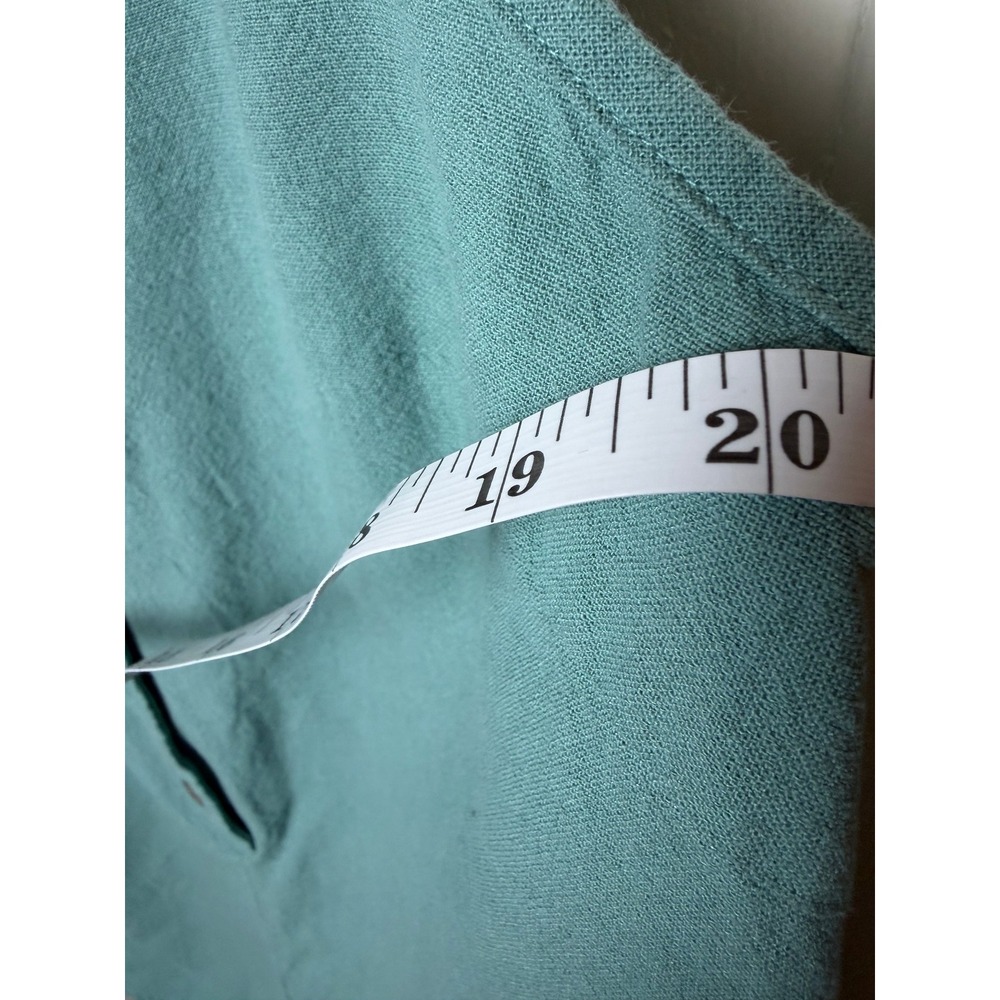 Rhythm Classics Womens Seafoam Green Linen Blend Button Front Romper Size L - Picture 6 of 7